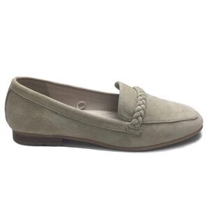 Joie Suede Braided Almond Toe Tan Slip-On Loafers Size 8.5